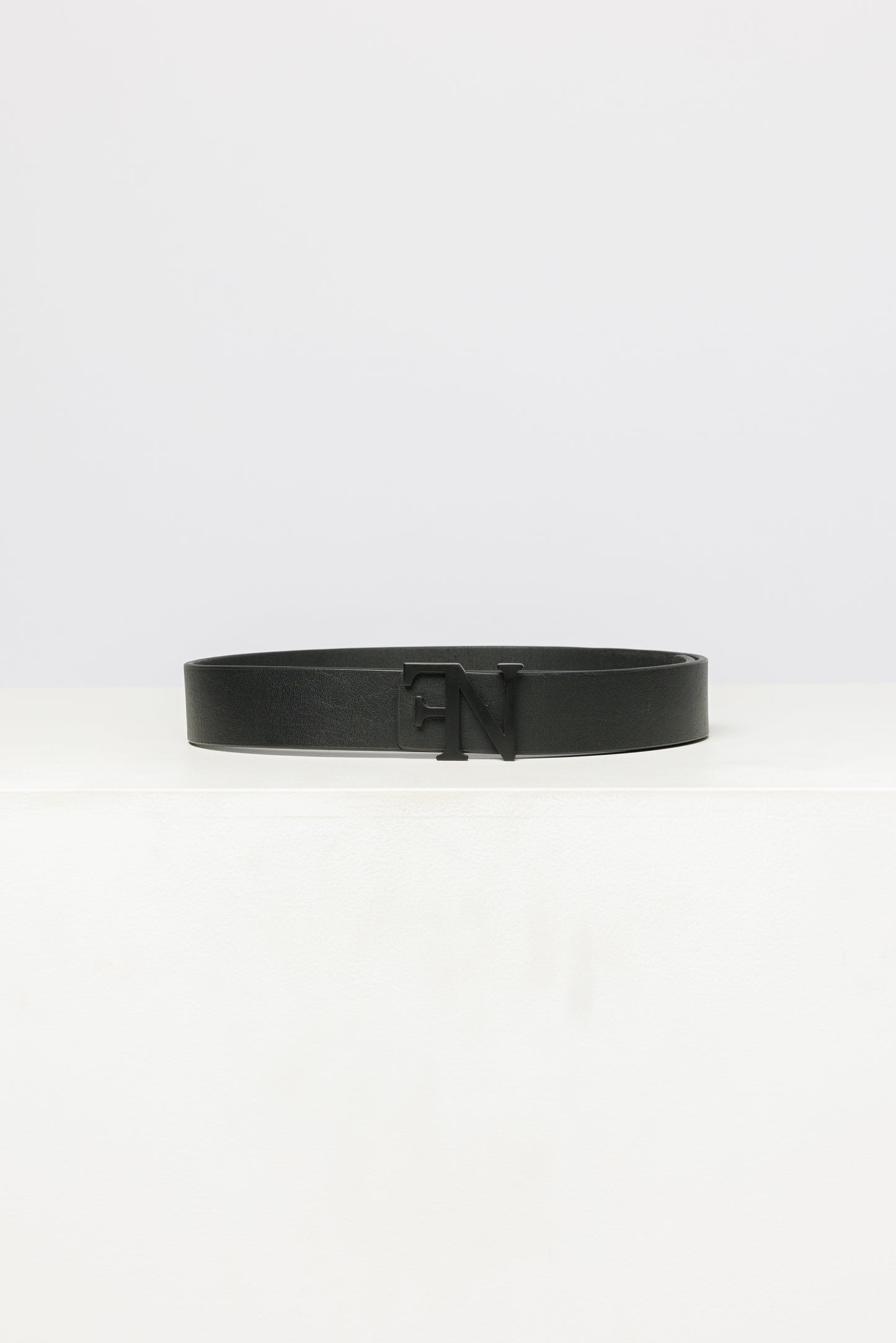 Forenaire Leather Belt - Black on Black