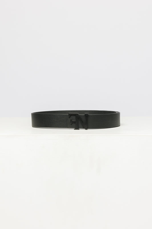 Forenaire Leather Belt - Black on Black